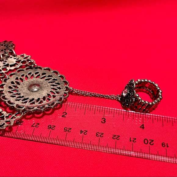 Vintage VCLM Chain Ring Bracelet Mandala - Picture 14 of 15